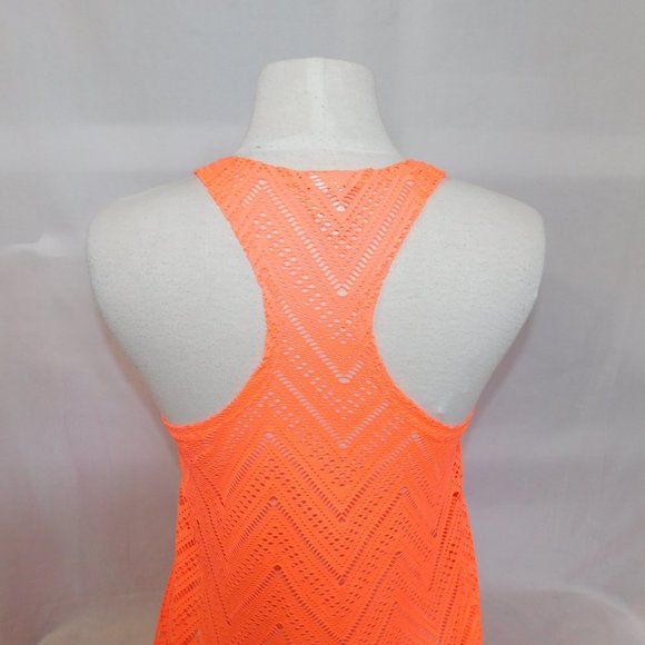 OP Womens S Lace Orange Bathing Suit Coverup - Picture 9 of 9